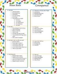 61 best consequence chart images kids behavior kids