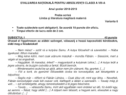 Statul plăteşte salariile a sute de bugetari din comune cu sub 1.000 de locuitori Subiectele È™i Baremele De La Examenul De Limba È™i Literatura MaternÄƒ Au Fost Publicate De Ministerul EducaÈ›iei Evaluarea NaÈ›ionalÄƒ 2019 Edupedu Ro