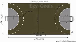 طول ملعب كرة اليد Tacteec