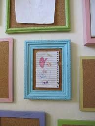 Framed Bulletin Boards Kids Artwork Board For Kids Frames On Wall