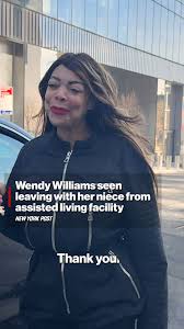 Wendy Williams was spotted leaving the assisted living facility where she  has been residing for the past several months, accompanied by her niece,  Alex Finnie.