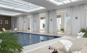 Pools are wonderful amenities for recreation and fitness, but what if you're building in an area with distinct seasons? House Design With Pool Inside