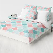 There are 654 coral teal bedding for sale on etsy, and they cost $47.72 on average. Mermaid Bedding Duvet Cover Coral Teal Aqua Mint Comforter Cover Twin 109 Liked On Polyvore Fe Girls Bedroom Coral Coral Duvet Cover Mint Green Bedroom