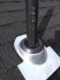 The full skirt collar interfaces nicely with the existing roof jack. Was This Vent Flashing Installed Totally Wrong Home Improvement Stack Exchange
