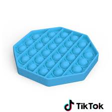 Что если антистресс pop it залить лаком для ногтей? Pop It Fidget Toy Bekannt Aus Tiktok Hexagon Blau Geeektech Com