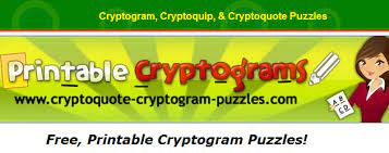 The good news is, the utilization of process. Printable Cryptograms