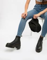 Shaft measures approximately 4.5 from arch, boot opening measures approximately 10 around; Dr Martens Rometty Black Leather Heeled Chelsea Boots Asos Chelsea Boots Dr Martens Chelsea Boot Chelsea Boots Outfit