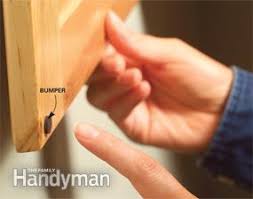 These clear bumpers easily blend into any kitchen or bathroom decor. Kitchen Cabinets 9 Easy Repairs Diy