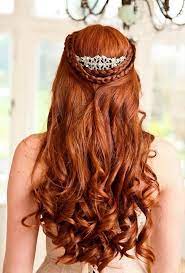 Gorgeous Long Wedding Hairstyle With Crown Hair Styles Long Hair Styles Long Bridal Hair
