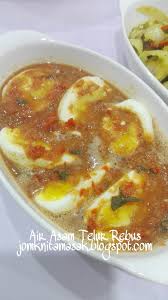 #10 asam pedas telur ikan mayong. Resepi Masakan Telur Rebus