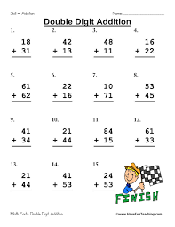 Double Digit Addition Worksheet Pack Addition Worksheets Double Digit Addition Math Addition Worksheets
