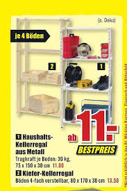 Kellerregal holz test ᐅ ultimativer ratgeber top modelle aktuelle willkommen daneben unserem kellerregal holz vergleich. Haushalts Kellerregal Aus Metall Oder Kiefer Kellerregal Angebot Bei B1 Discount Baumarkt