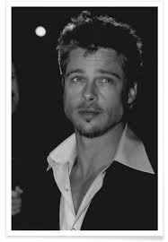 Уильям брэдли питт дата рождения. Brad Pitt Vintage Fotografie Poster Juniqe