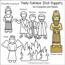 Shadrach meshach and abednego coloring pages. Shadrach Meshach And Abednego Bible Crafts