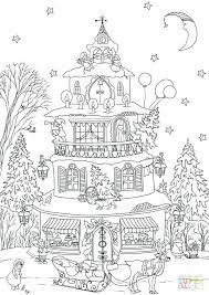 Printable gingerbread house 5 coloring page. Gingerbread House Coloring Pages For Kids Drawing With Crayons