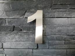 Each number has its own significance and affects the home dwellers differently. Housenumber Stainless Steel Arial Fat Number 1 150mm
