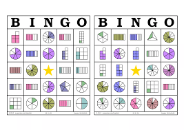 Descarga nuestro tangram para imprimir en pdf y las fichas para niños con figuras. Bingodefraccionesme Pdf Bingo De Fracciones Material Didactico Primaria Juegos Didacticos De Matematicas