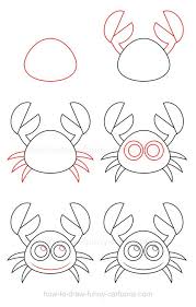 How To Draw A Crab Easy Drawings Cute Easy Drawings Art Drawings For Kids