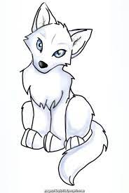White wolf sticker set, glossy cute wolves, chibi dog pup stickers, high quality waterproof stickers. Lovely Anime Wolf Pup Simple Clipart Greatest Cute Wolf Drawings Puppy Drawing Easy Animal Drawings