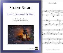 Sheet music arranged for piano/vocal/chords in c major. Silent Night Advanced Piano Sheet Music Christmas