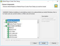 Included in windows 8.1 and windows 8.1 pro, but doesn't include dvd playback. Media Player Codec Pack Download