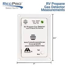 When you have a good propane gas detector, it will detect the gas whenever the gas gets leaked and prevent you from danger. Rv Propane Gas Detector Lp Alarm Recpro