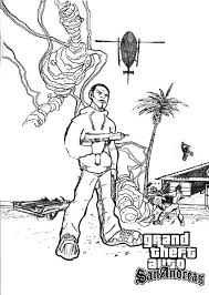 Gta Coloring Pages 100 Printable Colorings Pages