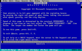 Gorillas Qbasic Microsoft Free Download Borrow And Streaming Internet Archive