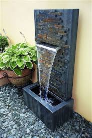 Whichever garden water fountain you choose, your bowl fountain will surely bring a gentle abundance of relaxation to your outdoor space. 14 Awesome Small Pond Waterfall Ideas Outsidemodern Backyard Water Fountains Fountains Backyard Water Fountains Outdoor