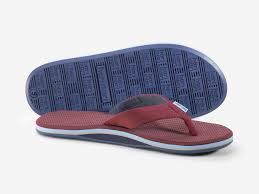 Hari Mari Men S Dunes Flip Flops Maroon Nubuck Leather Kids Shoes Horween Leather