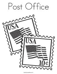 Post Office Stamp Coloring Pages Flag Coloring Pages Coloring Pages Office Stamps