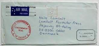 Tek ihtiyacınız, bir tane hesap. 1980 05 02 Invitation From Tane Lomholt Mail Art Archive