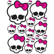 Instant Download Monster High 5 Sizes For Balloon Stickers Lollipop Favor Bags Cups Fiesta De Monster High Manualidades Etiquetas Imprimibles Gratis