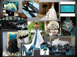 Pin By Mckenzie Mueller On The Day I Say I Do White Wedding Theme Black And White Wedding Theme Teal Wedding