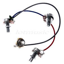 See if this link helps you out. Bass Guitar Assembly Circuit Wiring Harness 500k Pots Input Jack For Jazz Bass Ebay