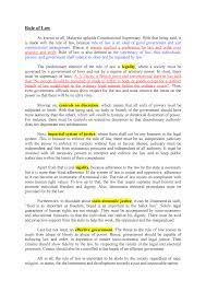 Reception of english law in malaysia. Rule Of Law Rule Of Law Essay Studocu