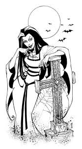 Morticia addams is an easy and iconic look to wear for halloween. Best Coloring Page Ever Chokes Lily Halloween Coloring Lily Munster Halloween Coloring Pages