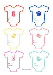 Personalized baby shower stickers & labels with no setup fees. Free Printable Onesie Gift Tags For Baby Shower Gifts