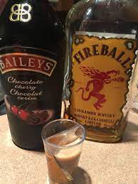 Cherry Baileys And Fireball Shooter Aka Morgan S Got Her Cherry Back Baileys Recipes Bacardi Drinks Chocolate Drinks