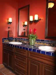 A neutral backdrop either in tan or reds accented with colorful borders and trim can achieve a traditional look. 44 Cool And Bold Red Bathroom Design Ideas Digsdigs