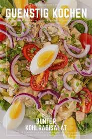 Das Gunstige Und Einfache Rezept Fur Den Bunten Kohlrabisalat Ist Eine Wunderbare Abwechslung Zu Nudelsalat Herkommlichen Wurstsa Kohlrabisalat Kohlrabi Salat