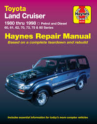 Find details of the workmate, gx, gxl's engine, capacity, weights 2021 toyota land cruiser luxury suv | the timeless icon. Land Cruiser Haynes Manuals