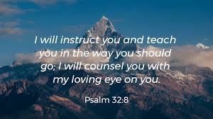 Daily Bible Verse - Psalm 32:8 - YouTube