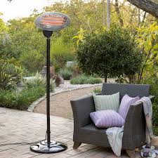 Devanti infrared heater electric radiant strip patio heaters remote new. 2kw Ipx4 Freestanding Electric Quartz Bulb Patio Heater 3 Power Settings By Heatlab 59 99