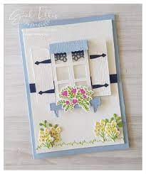 Direct sales of stampin' up! Stampin Up Welcoming Window Card Tutorial Window Cards Card Making Stamp Card Tutorial