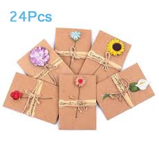 Add in a few small details like a complex beach scene, a present with a bow, and a nice font to complete the illustration. Errollina 24pcs Vintage Retro Handmade Dried Flowers Greeting Cards Diy Kraft Paper Envelope Thank You Card For Mom Dad Wife And Friend Wedding Birthday Christmas Gift 6 Kind Of Flower Designs Buy