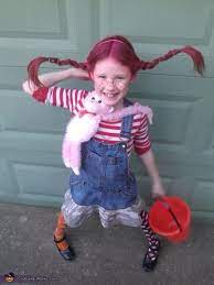 Pippi Long Stocking Costume Homemade For Halloween Pippi Longstocking Halloween Costume Halloween Costumes For Girls Halloween Costumes For Kids