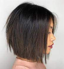 Wispy Blunt Brunette Bob Bobhaircut Medium Bob Hairstyles Short Bob Hairstyles Medium Hair Styles