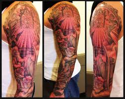 Heaven Sleeve By Ray Jerez Inborn Tattoo Nyc Tattoos Tattoo Designs Old School Tattoo