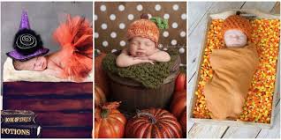A popular idea for your thanksgiving photoshoot is to model your little one after a turkey in a pot. 11 Cute Newborn Halloween Photos Baby Halloween Photoshoot